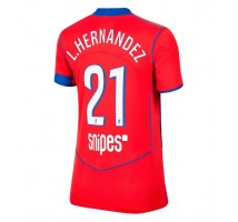 Paris Saint-Germain Lucas Hernandez #21 Koszulka Trzecia damskie 2025-26 Krótki Rękaw